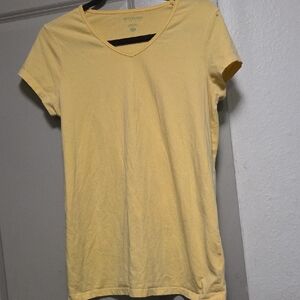 Motherhood Soft Yellow Short Sleeve Tee